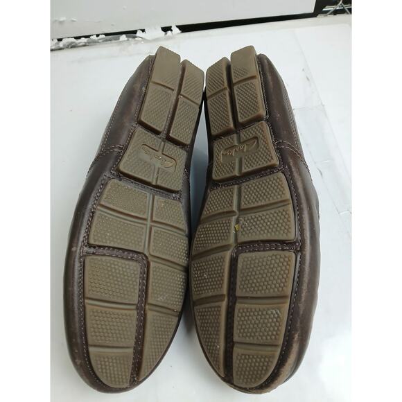 USED Clarks mens Markman Plain Driving Style Loafer,Dark Brown Leather-Size 10.5 - Picture 6 of 8